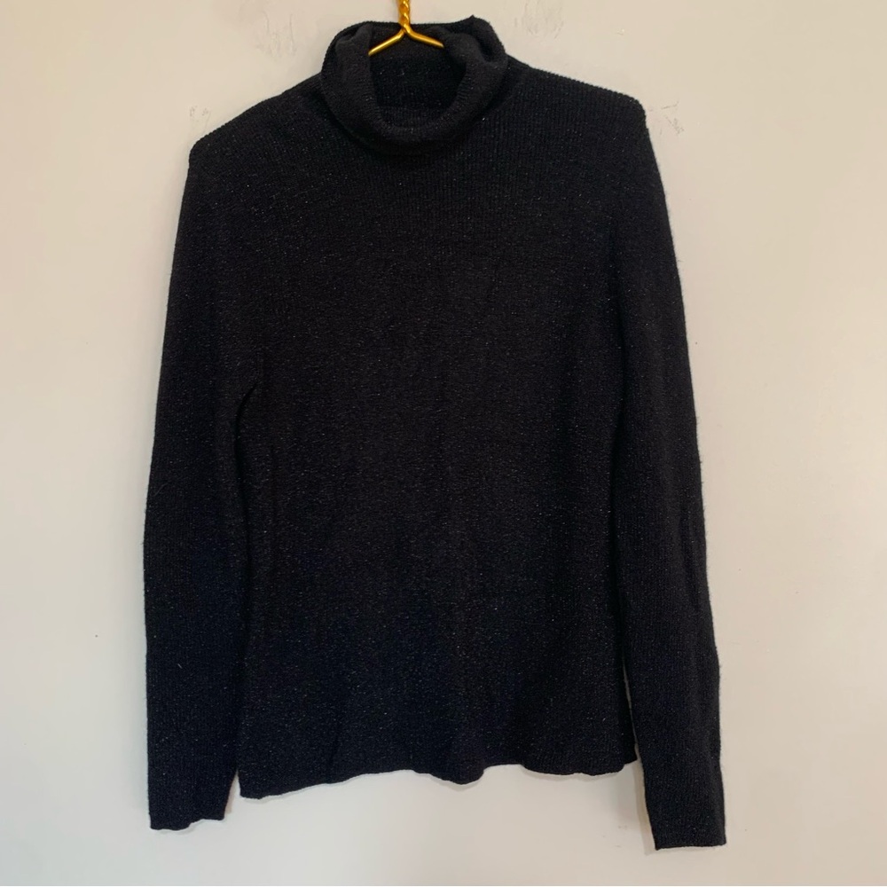 EST. 1946 Classic Black Turtleneck Sweater Large